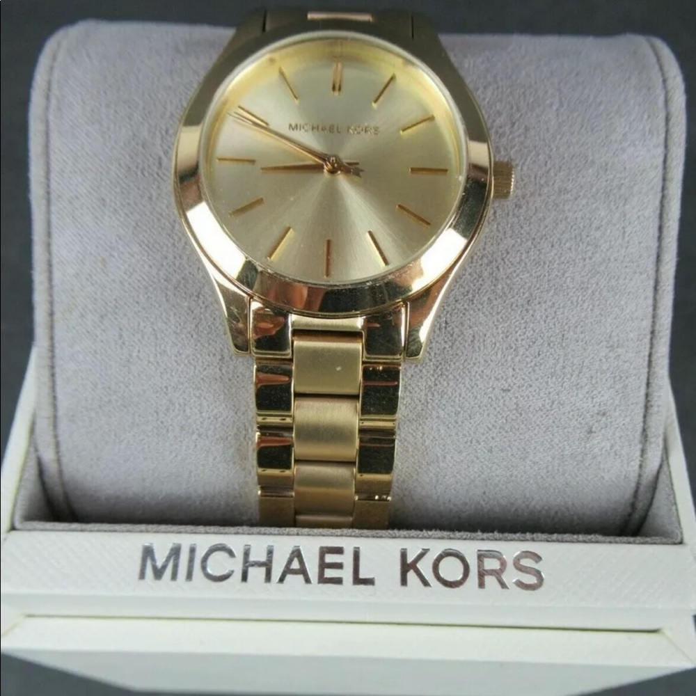 MICHAEL KORS MINI SLIM WOMEN'S RUNWAY
WATCH MK3512 NEW IN BOX UNUSED